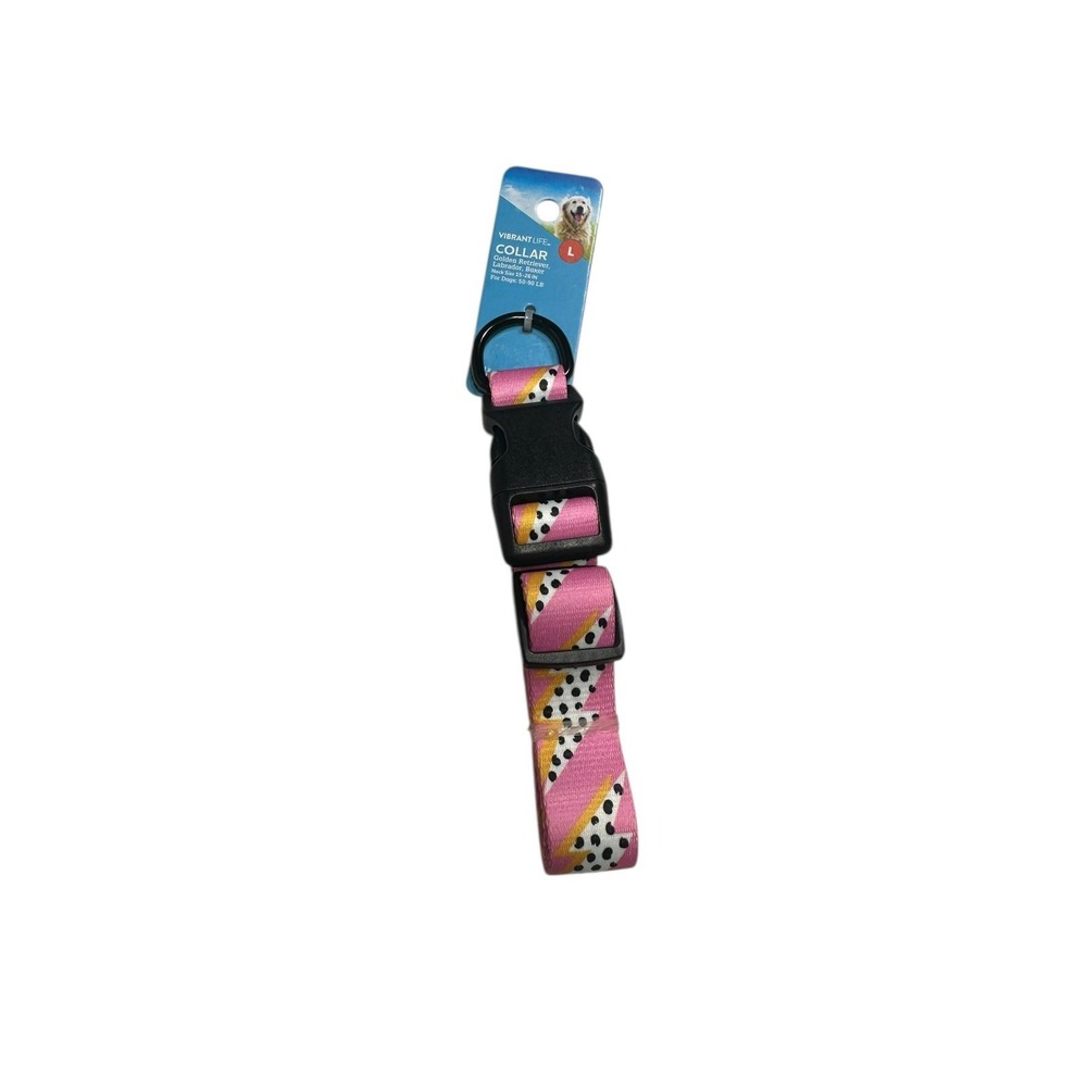 VIBRANT LIFE‎ dog collar SIZE LARGE neck size 15-26 in 50-90 lb adjustable